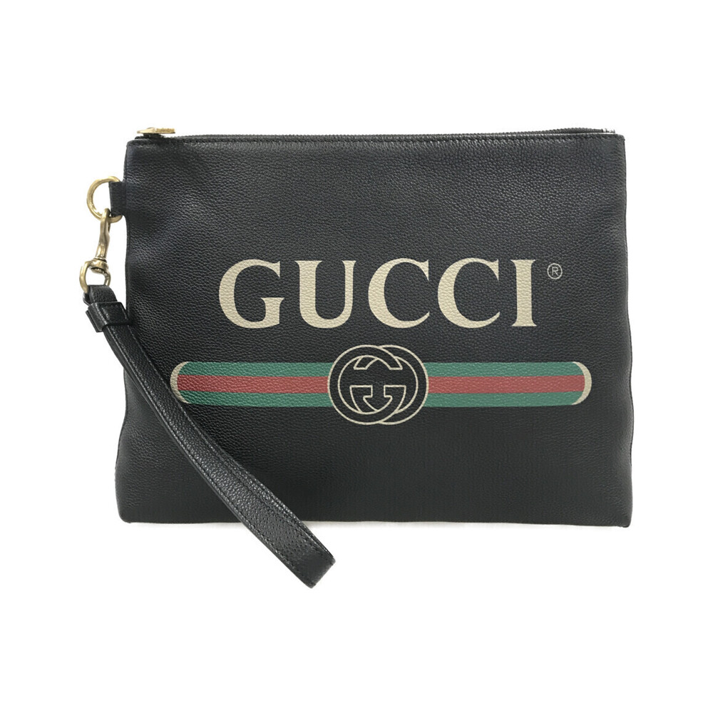 Gucci clutch bag Logo Black